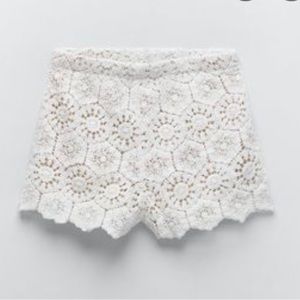 Zara Crochet Shorts - Size Small